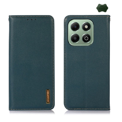 For Honor X6b KHAZNEH Nappa Top Layer Cowhide Leather Phone Case(Green) - Honor Cases by buy2fix | Online Shopping UK | buy2fix