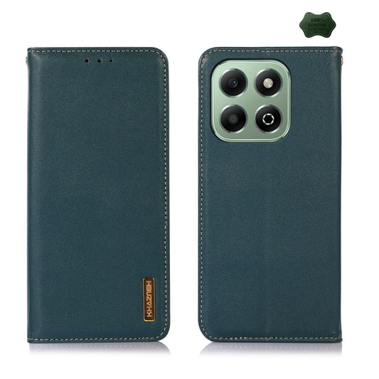 For Honor X6b KHAZNEH Nappa Top Layer Cowhide Leather Phone Case(Green) - Honor Cases by buy2fix | Online Shopping UK | buy2fix