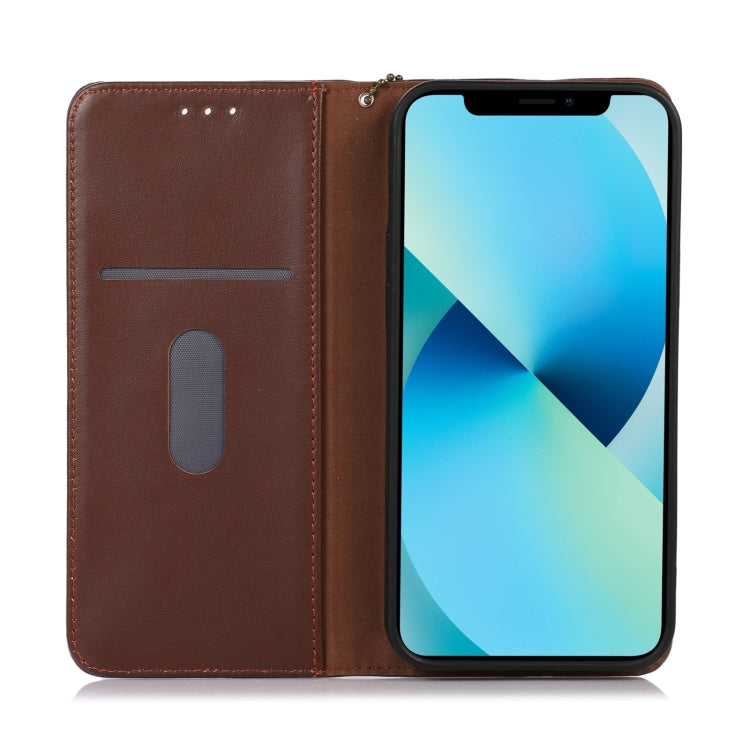 For Honor Play 60 Plus / 200 Smart KHAZNEH Nappa Top Layer Cowhide Leather Phone Case(Brown) - Honor Cases by buy2fix | Online Shopping UK | buy2fix