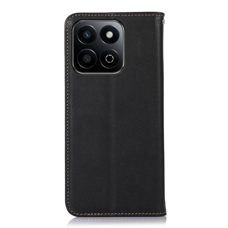 For Honor Play 60 Plus / 200 Smart KHAZNEH Nappa Top Layer Cowhide Leather Phone Case(Black) - Honor Cases by buy2fix | Online Shopping UK | buy2fix