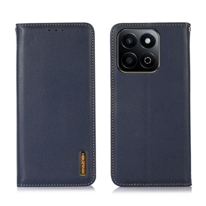 For Honor Play 60 Plus / 200 Smart KHAZNEH Nappa Top Layer Cowhide Leather Phone Case(Blue) - Honor Cases by buy2fix | Online Shopping UK | buy2fix