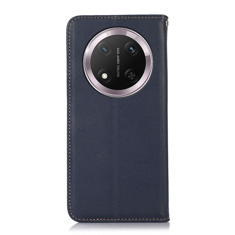 For Honor X9c 5G Global KHAZNEH Nappa Top Layer Cowhide Leather Phone Case(Blue) - Honor Cases by buy2fix | Online Shopping UK | buy2fix