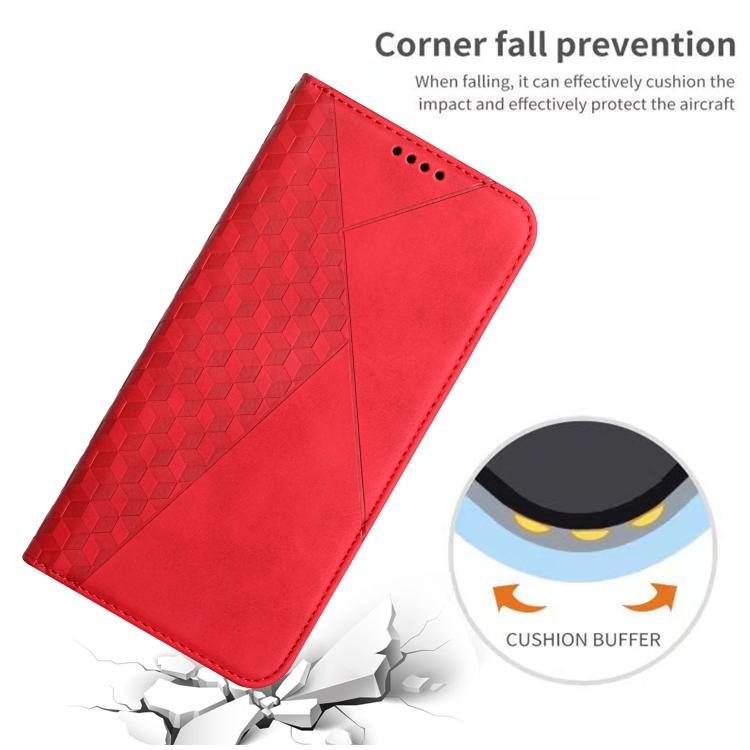 For iPhone Air Diamond Splicing Skin Feel Magnetic Leather Phone Case(Red) - iPhone Air Cases by buy2fix | Online Shopping UK | buy2fix