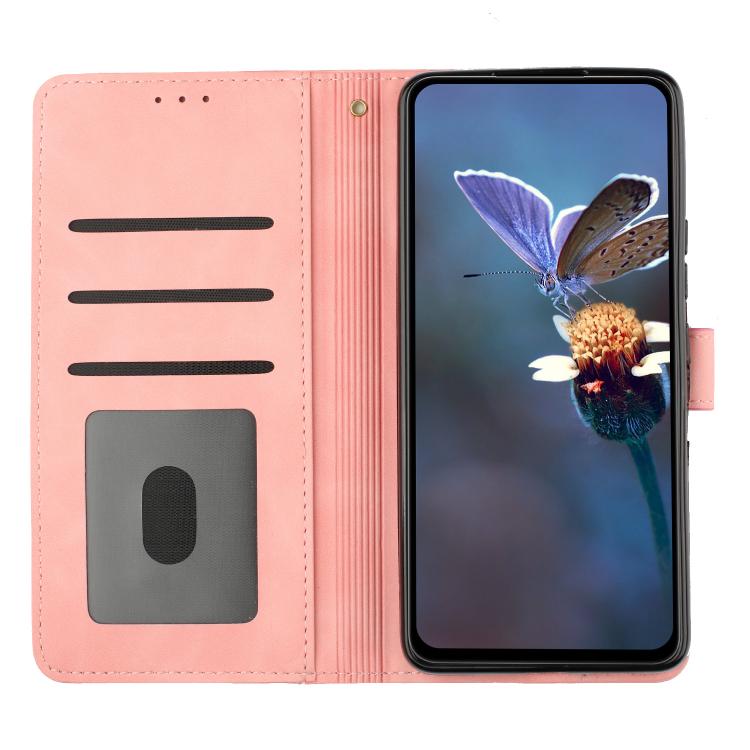 For iPhone 16e Flower Embossing Pattern Leather Phone Case(Pink) - iPhone 16e Cases by buy2fix | Online Shopping UK | buy2fix
