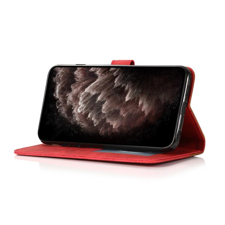 For iPhone Air Dual-color Stitching Leather Phone Case(Brown Red) - iPhone Air Cases by buy2fix | Online Shopping UK | buy2fix