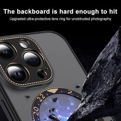 For iPhone 12 Pro Max Dial Plate Magsafe Phone Case(Sierra Blue) by buy2fix