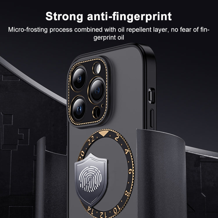 For iPhone 12 Pro Max Dial Plate Magsafe Phone Case(Sierra Blue) by buy2fix