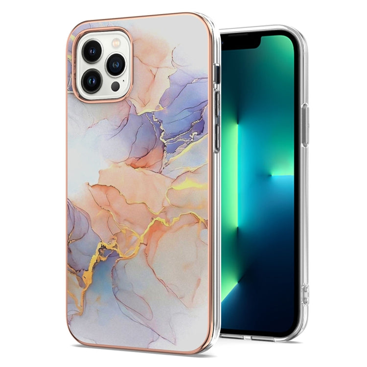 For iPhone 16 Pro Electroplating Pattern IMD TPU Shockproof Case(Milky Way White Marble) - iPhone 16 Pro Cases by buy2fix | Online Shopping UK | buy2fix