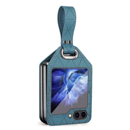 For Samsung Galaxy Z Flip5 Rocky Series Wristband Holder PC Phone Case(Green) - Galaxy Z Flip5 Cases by buy2fix | Online Shopping UK | buy2fix