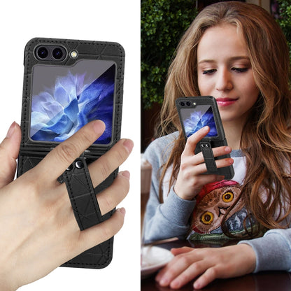 For Samsung Galaxy Z Flip5 Rocky Series Wristband Holder PC Phone Case(Blue) - Galaxy Z Flip5 Cases by buy2fix | Online Shopping UK | buy2fix