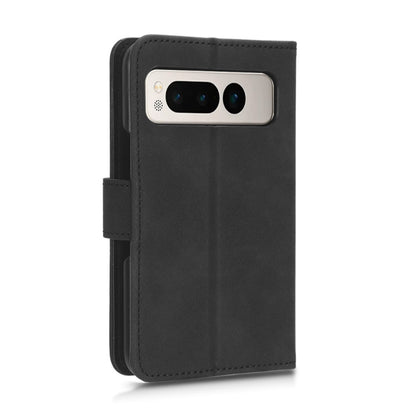 For Google Pixel Fold Skin Feel Magnetic Flip Leather Phone Case(Black) by buy2fix