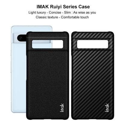 For Google Pixel 7a imak Ruiyi Series PU + PC Phone Case(Carbon Fiber Texture) - Google Cases by imak | Online Shopping UK | buy2fix