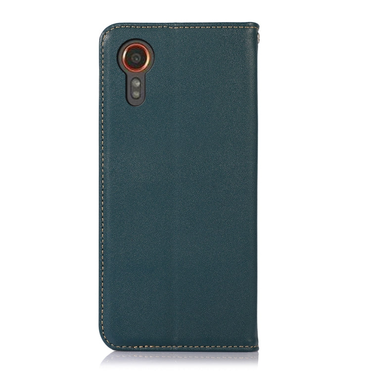 For Samsung Galaxy Xcover 7 KHAZNEH Nappa Top Layer Cowhide Leather Phone Case(Green) - Galaxy Phone Cases by buy2fix | Online Shopping UK | buy2fix