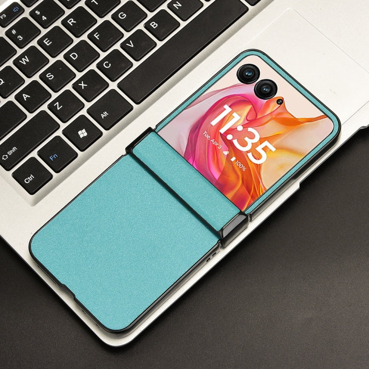 For Motorola Razr 50 Ultra Sandskin Texture Phone Case(Blue) by buy2fix