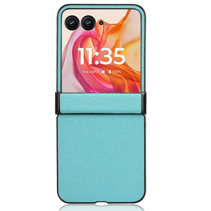For Motorola Razr 50 Ultra Sandskin Texture Phone Case(Blue) by buy2fix