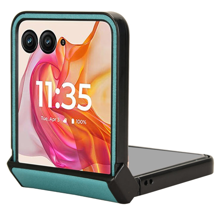 For Motorola Razr 50 Ultra Sandskin Texture Phone Case(Blue) by buy2fix