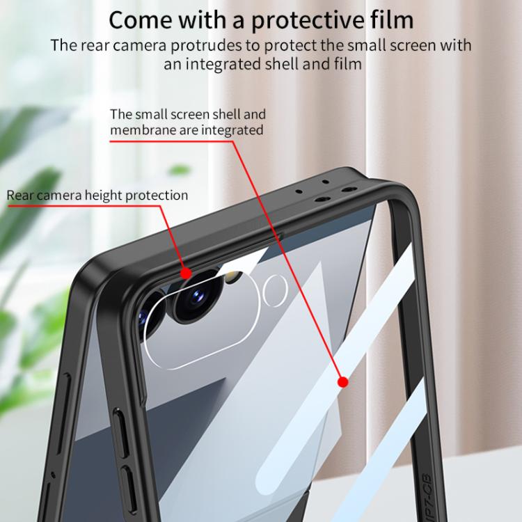 For Samsung Galaxy Z Flip7 5G GKK Integrated Ultrathin Shockproof Phone Case with Ring Wrist Strap(Green) - Galaxy Z Flip7 5G Cases by GKK | Online Shopping UK | buy2fix