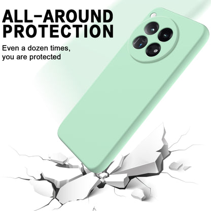 For OnePlus 12 Pure Color Liquid Silicone Shockproof Phone Case(Green) - OnePlus Cases by buy2fix | Online Shopping UK | buy2fix