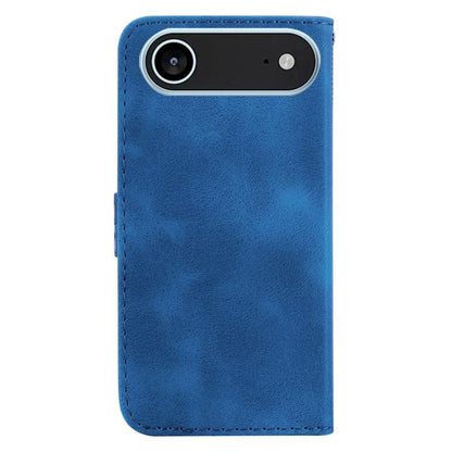 For iPhone Air Seven-shaped Embossed Leather Phone Case(Blue) - iPhone Air Cases by buy2fix | Online Shopping UK | buy2fix