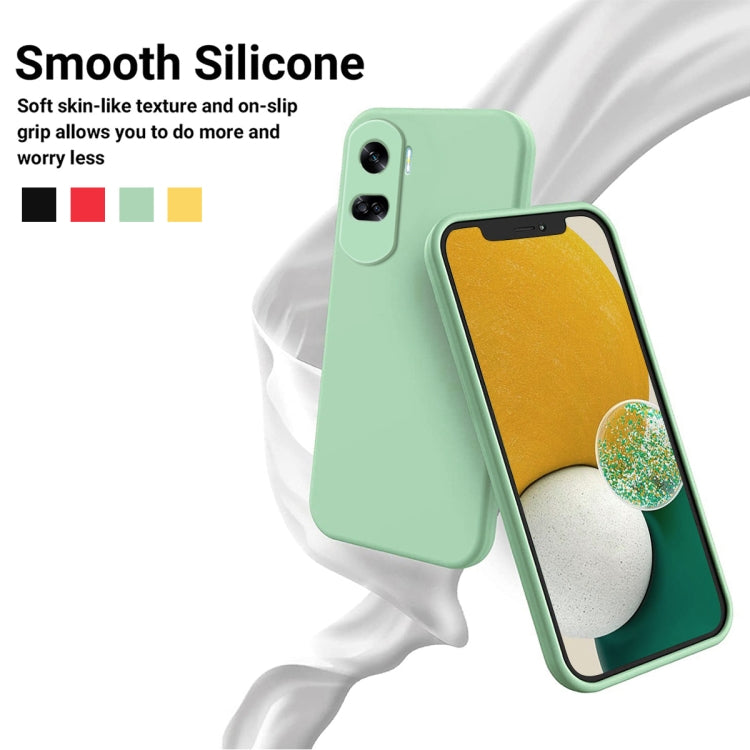 For Honor 90 Lite / X50i Pure Color Liquid Silicone Shockproof Phone Case(Green) - Honor Cases by buy2fix | Online Shopping UK | buy2fix