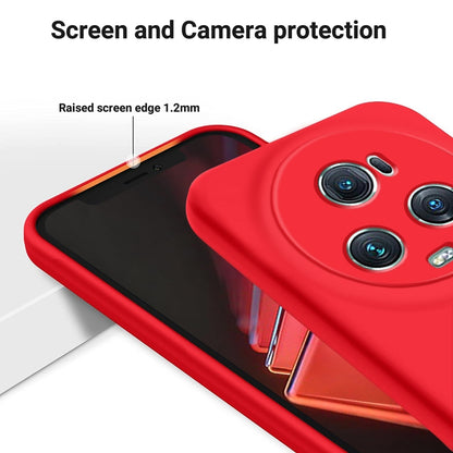 For Honor Magic5 Pro Pure Color Liquid Silicone Shockproof Phone Case(Red) - Honor Cases by buy2fix | Online Shopping UK | buy2fix