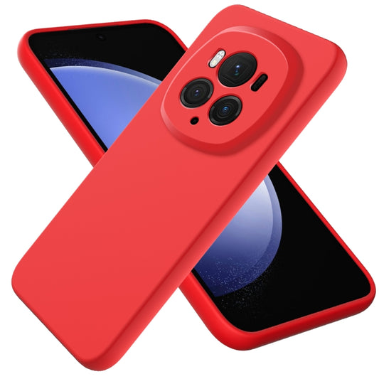 For Honor Magic6 Pro Pure Color Liquid Silicone Shockproof Phone Case(Red) - Honor Cases by buy2fix | Online Shopping UK | buy2fix