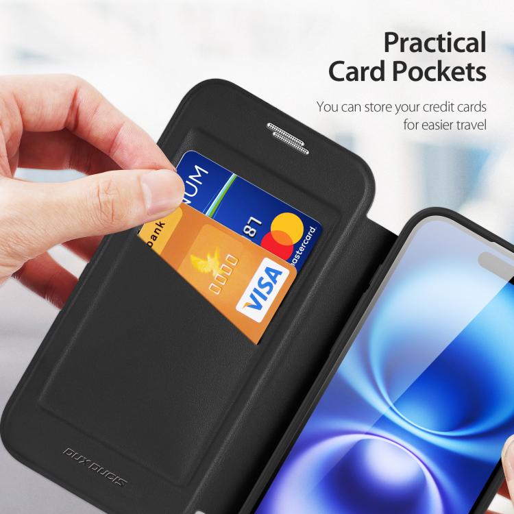 For iPhone 17 DUX DUCIS Skin X Pro Series Magsafe PC + TPU Phone Leather Case(Black) - iPhone 17 Cases by DUX DUCIS | Online Shopping UK | buy2fix