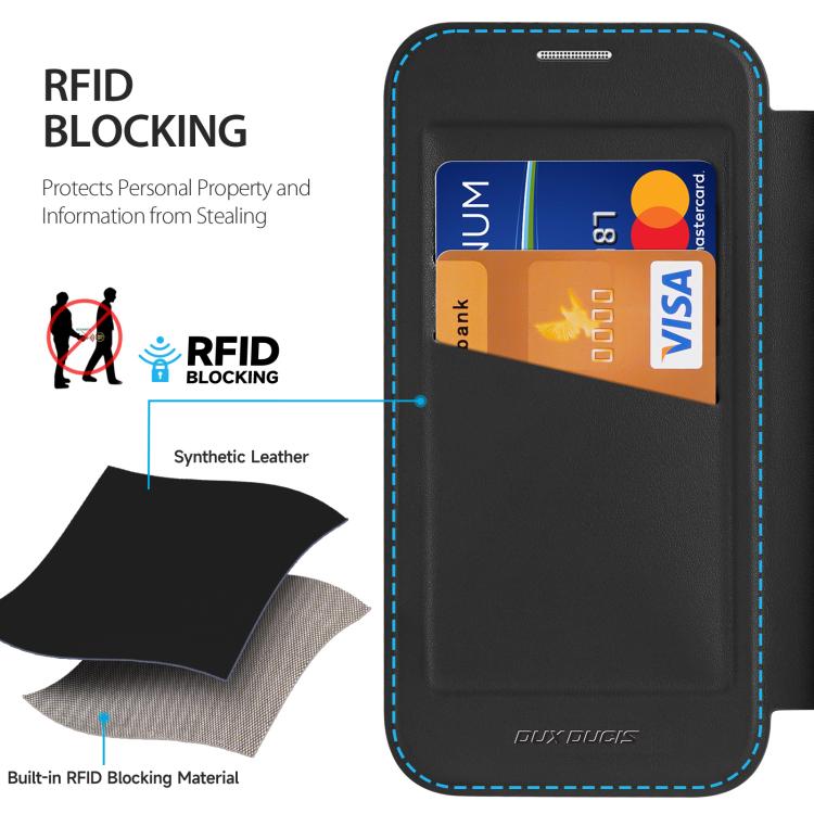 For iPhone 17 DUX DUCIS Skin X Pro Series Magsafe PC + TPU Phone Leather Case(Black) - iPhone 17 Cases by DUX DUCIS | Online Shopping UK | buy2fix