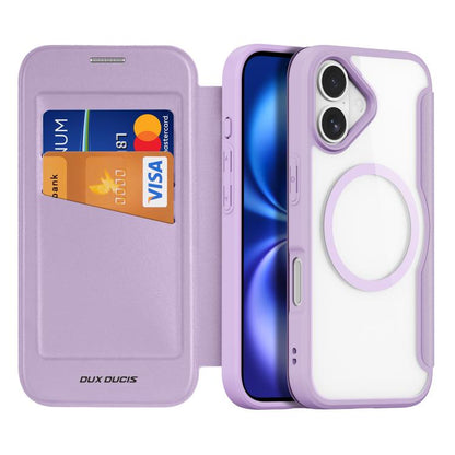 For iPhone 17 DUX DUCIS Skin X Pro Series Magsafe PC + TPU Phone Leather Case(Purple) - iPhone 17 Cases by DUX DUCIS | Online Shopping UK | buy2fix