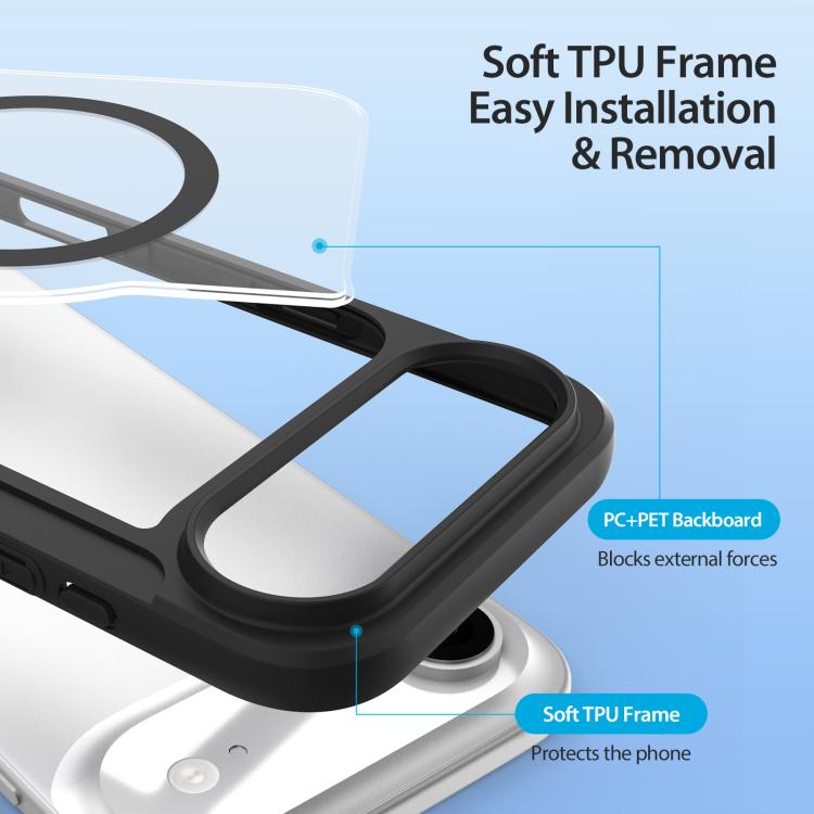 For iPhone 17 Air DUX DUCIS Skin X Pro Series Magsafe PC + TPU Phone Leather Case(Black) - iPhone 17 Air Cases by DUX DUCIS | Online Shopping UK | buy2fix