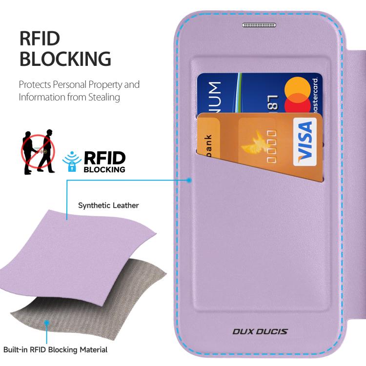 For iPhone Air DUX DUCIS Skin X Pro Series Magsafe PC + TPU Phone Leather Case(Purple) - iPhone Air Cases by DUX DUCIS | Online Shopping UK | buy2fix