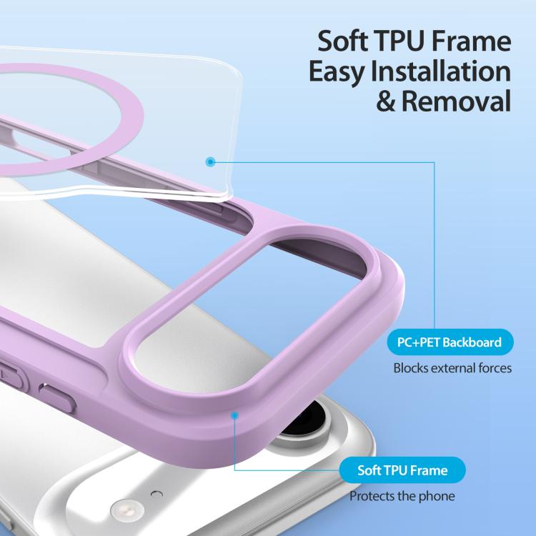 For iPhone Air DUX DUCIS Skin X Pro Series Magsafe PC + TPU Phone Leather Case(Purple) - iPhone Air Cases by DUX DUCIS | Online Shopping UK | buy2fix