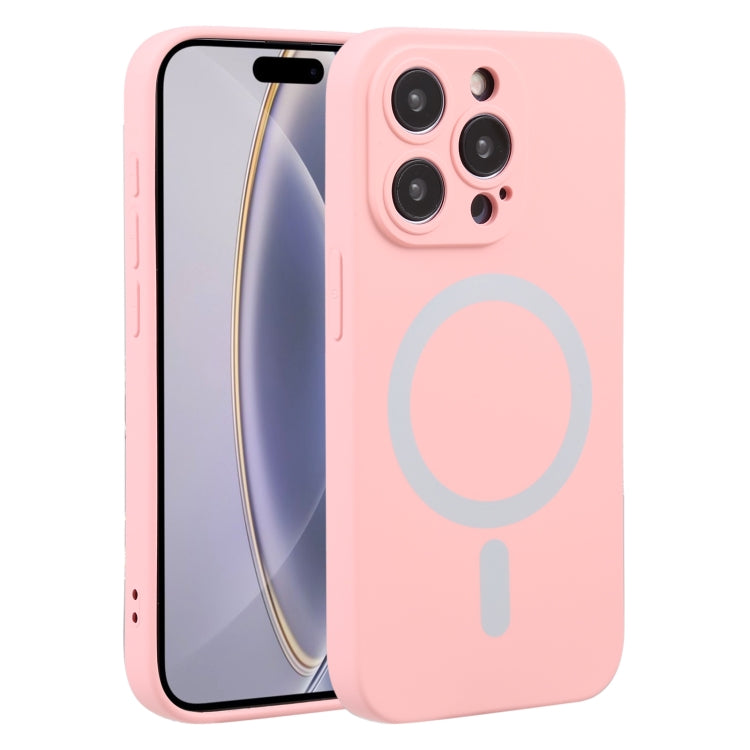 For iPhone 16 Pro Max Liquid Silicone Magsafe Phone Case(Pink) - iPhone 16 Pro Max Cases by buy2fix | Online Shopping UK | buy2fix