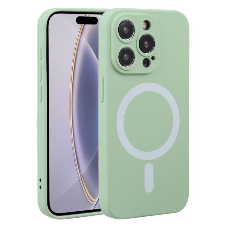 For iPhone 16 Pro Max Liquid Silicone Magsafe Phone Case(Green) - iPhone 16 Pro Max Cases by buy2fix | Online Shopping UK | buy2fix