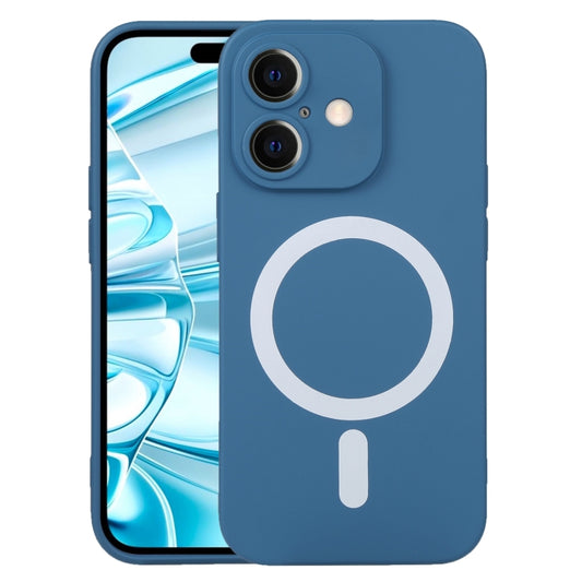 For iPhone 16 Plus Liquid Silicone Magsafe Phone Case(Blue) by buy2fix