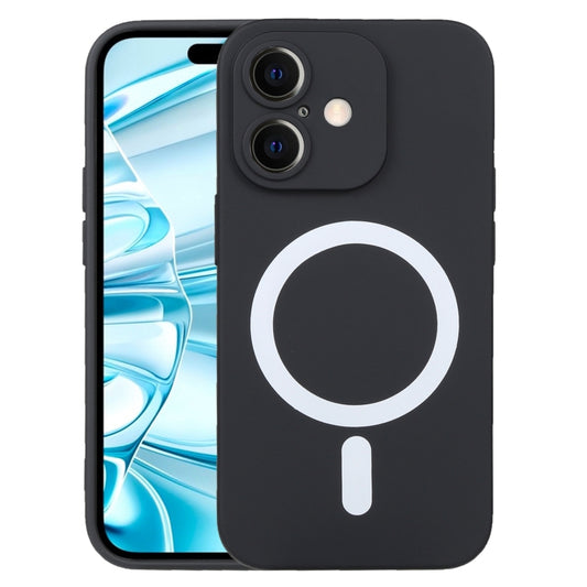 For iPhone 16 Plus Liquid Silicone Magsafe Phone Case(Black) by buy2fix