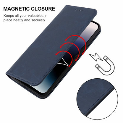 For Ulefone Note 16 Pro Magnetic Closure Leather Phone Case(Blue) - Ulefone Cases by buy2fix | Online Shopping UK | buy2fix