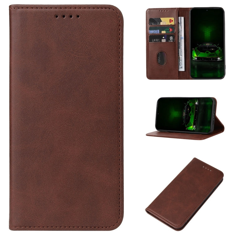 For Redmi K70 Pro Lamborghini Magnetic Closure Leather Phone Case(Brown) - Xiaomi Cases by buy2fix | Online Shopping UK | buy2fix