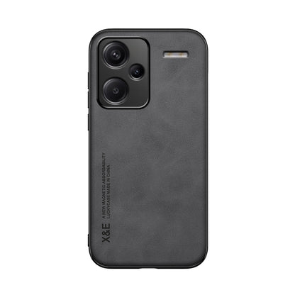 For Xiaomi Redmi Note 13 Pro+ 5G Skin Feel Magnetic Leather Back Phone Case(Dark Grey) - Note 13 Pro+ Cases by buy2fix | Online Shopping UK | buy2fix