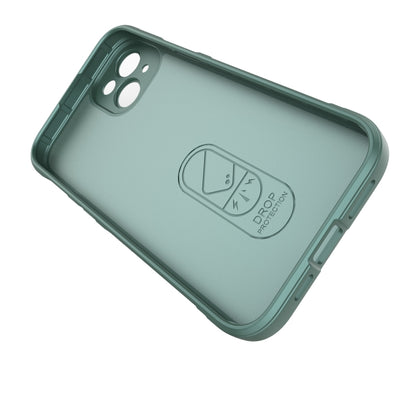 For iPhone 15 Plus Magic Shield TPU + Flannel Phone Case(Dark Green) - iPhone 15 Plus Cases by buy2fix | Online Shopping UK | buy2fix