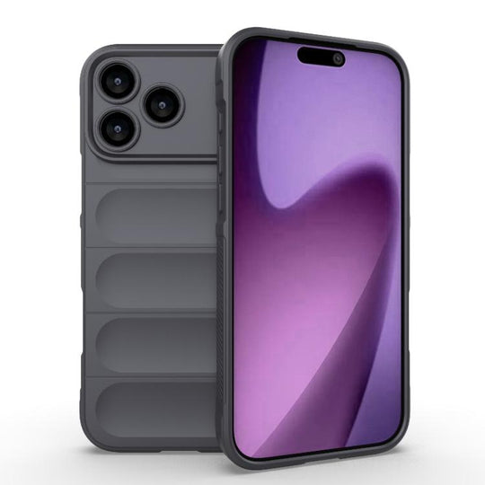 For iPhone 18 Pro Max / 17 Pro Max Magic Shield TPU + Flannel Phone Case(Dark Grey)
