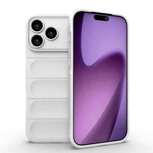 For iPhone 18 Pro Max / 17 Pro Max Magic Shield TPU + Flannel Phone Case(White)