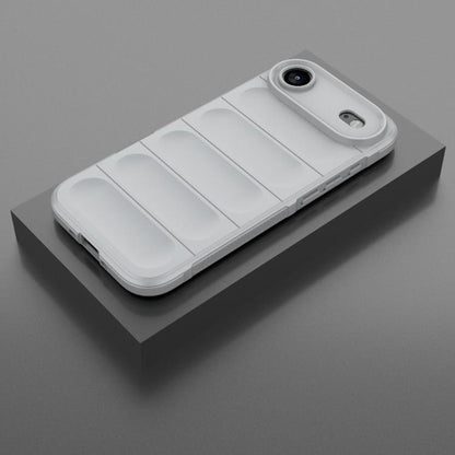 For iPhone Air Magic Shield TPU + Flannel Phone Case(Grey) - iPhone Air Cases by buy2fix | Online Shopping UK | buy2fix