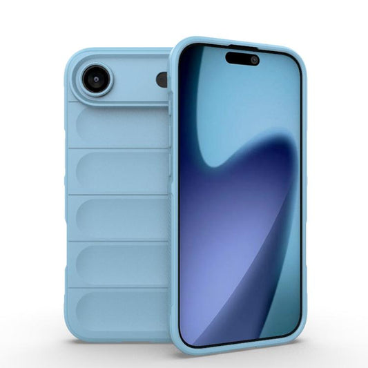For iPhone Air Magic Shield TPU + Flannel Phone Case(Light Blue) - iPhone Air Cases by buy2fix | Online Shopping UK | buy2fix