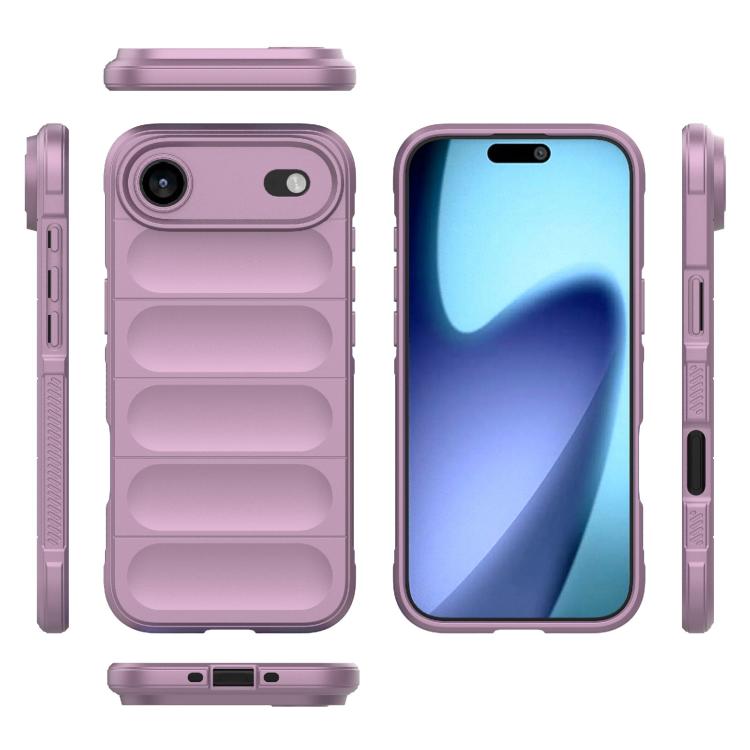 For iPhone Air Magic Shield TPU + Flannel Phone Case(Purple) - iPhone Air Cases by buy2fix | Online Shopping UK | buy2fix