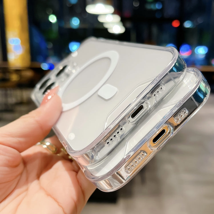 For iPhone 16 Pro Max Space MagSafe Acrylic Hybrid TPU Phone Case(Transparent) - iPhone 16 Pro Max Cases by buy2fix | Online Shopping UK | buy2fix