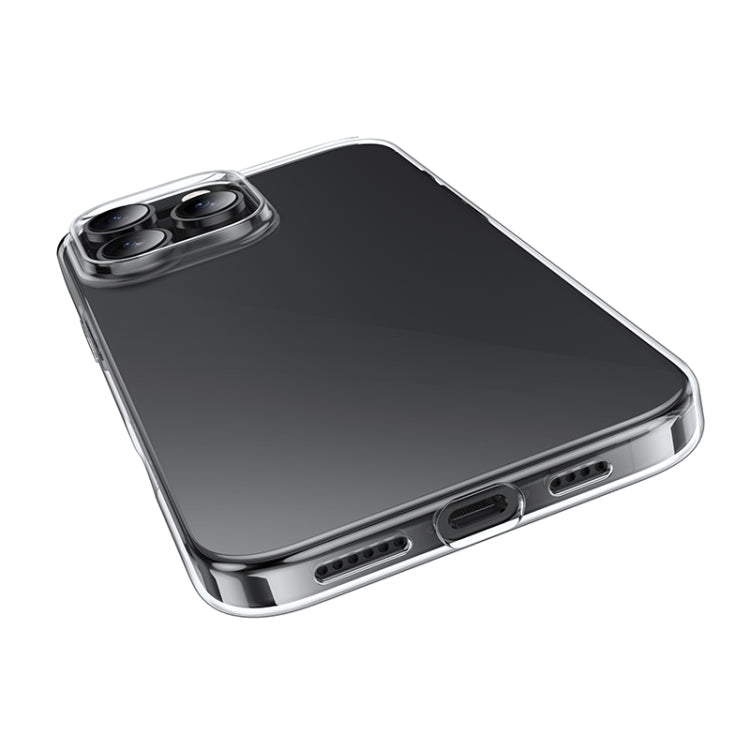 For iPhone 16 Pro Max hoco Light Series Soft TPU Phone Case(Transparent Black) - iPhone 16 Pro Max Cases by hoco | Online Shopping UK | buy2fix