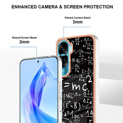 For Honor 90 Lite 5G Electroplating Marble Dual-side IMD Phone Case(Equation) - Honor Cases by buy2fix | Online Shopping UK | buy2fix