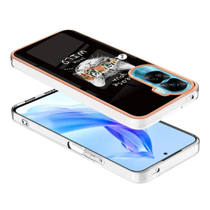 For Honor 90 Lite 5G Electroplating Marble Dual-side IMD Phone Case(Natural Growth) - Honor Cases by buy2fix | Online Shopping UK | buy2fix