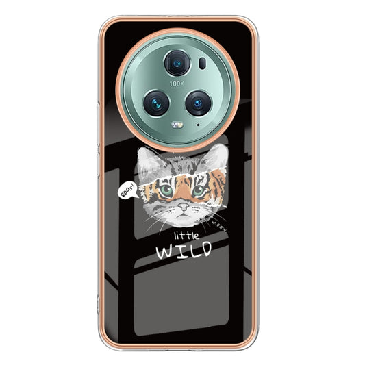 For Honor Magic 5 Pro Electroplating Marble Dual-side IMD Phone Case(Natural Growth) by buy2fix